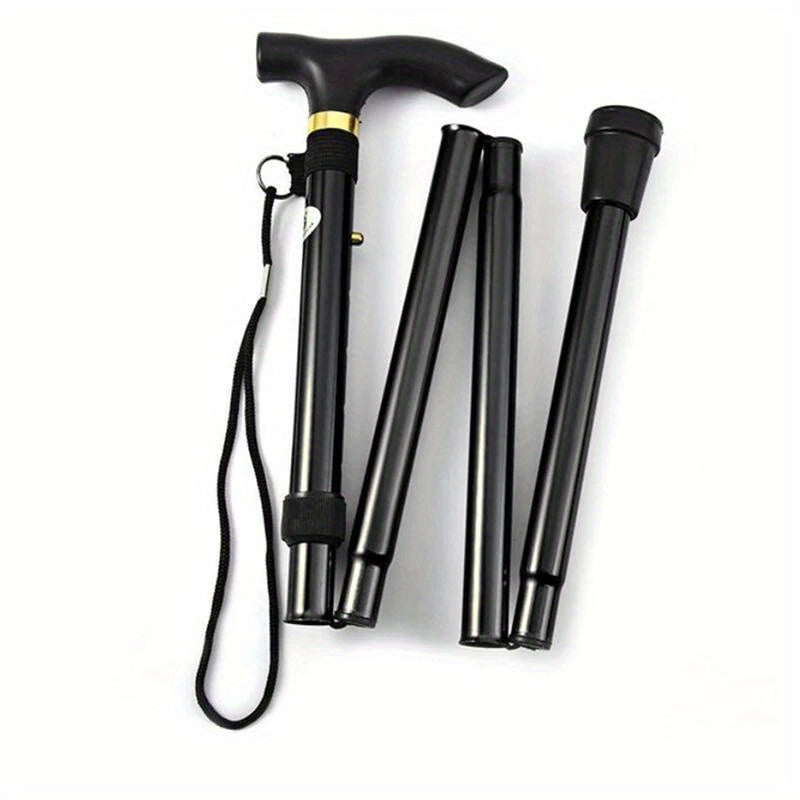 Telescopic Trekking Pole Folding Cane Crutch for Outdoor Camping Hiking