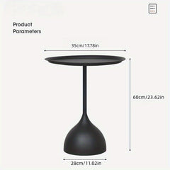 Cream Minimalist Style Side Table for Sofa, Living Room, Bed
