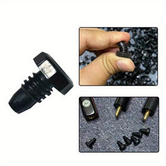 3pc Billiard Cue Tail Nozzle Tower Screw Cylindrical Screw Plug