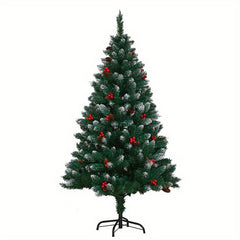 Encrypted PVC Christmas Tree with Metal Stand - Home Office Party Decor