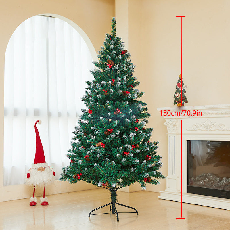 Encrypted PVC Christmas Tree with Metal Stand - Home Office Party Decor