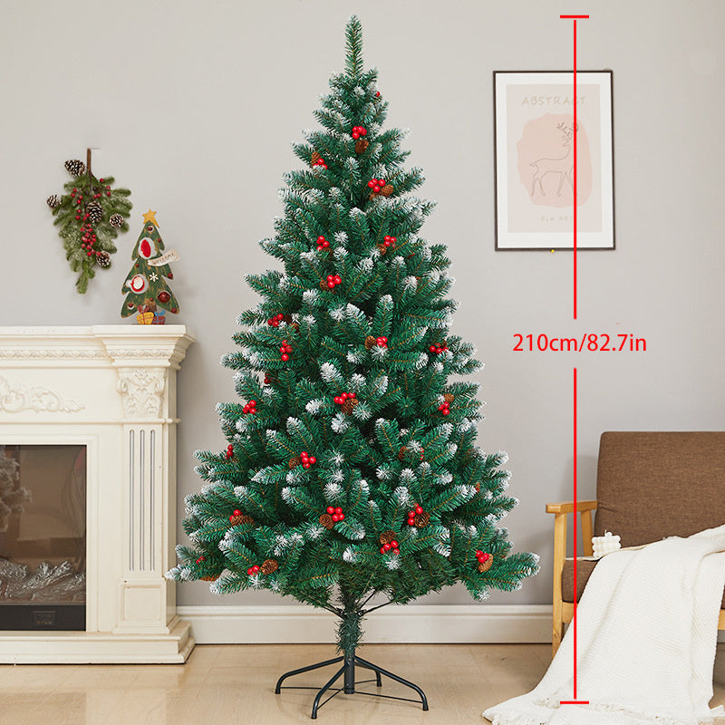 Encrypted PVC Christmas Tree with Metal Stand - Home Office Party Decor