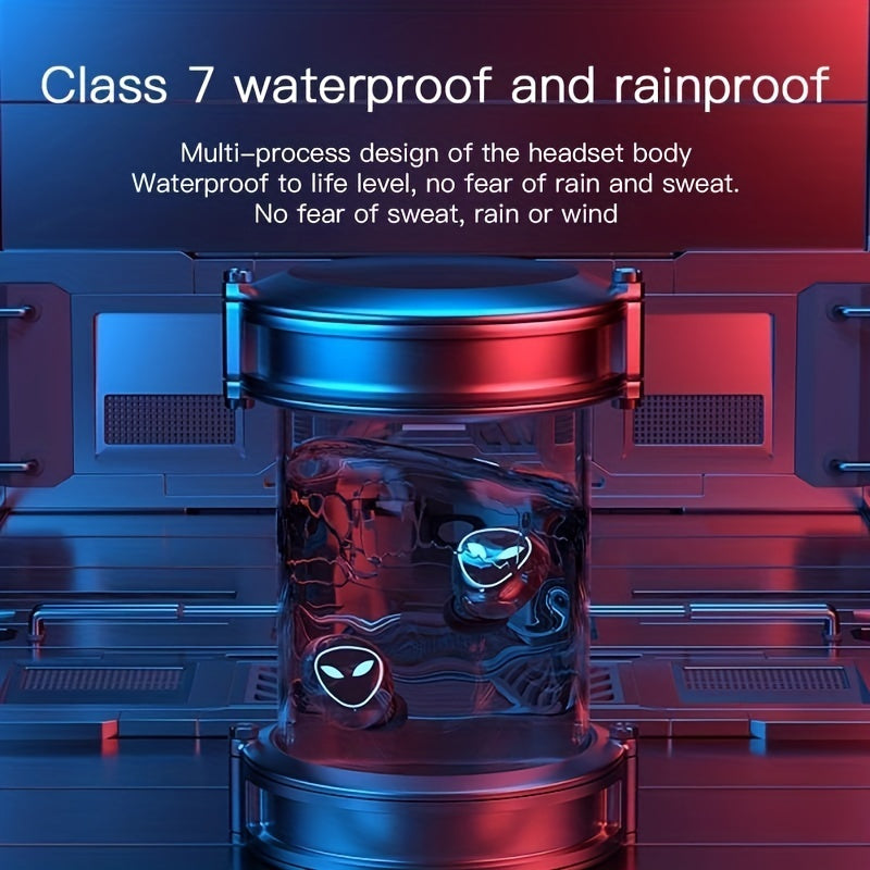 Wireless Headphone with Digital Power Display Charging Case - Waterproof