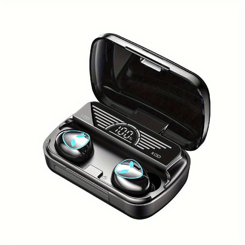 Wireless Headphone with Digital Power Display Charging Case - Waterproof