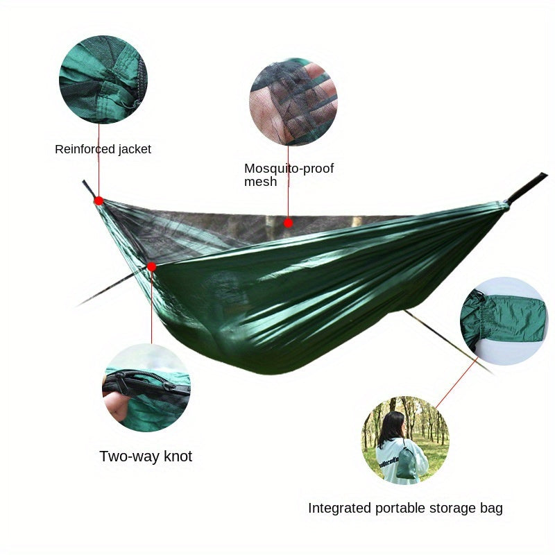 Outdoor Double Hammock with Mosquito Net for Camping