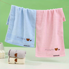 Cotton Embroidered Cartoon Towel 25x9.84inch