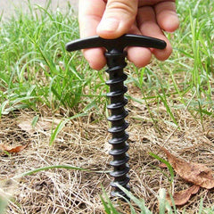 2pcs Outdoor Camping Pegs & Screw Stakes for Hiking Tent