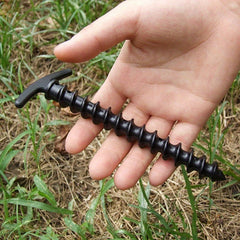 2pcs Outdoor Camping Pegs & Screw Stakes for Hiking Tent