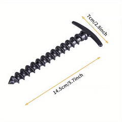 2pcs Outdoor Camping Pegs & Screw Stakes for Hiking Tent