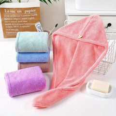 Hair Drying Hat Quick Drying Microfiber Towel Cap