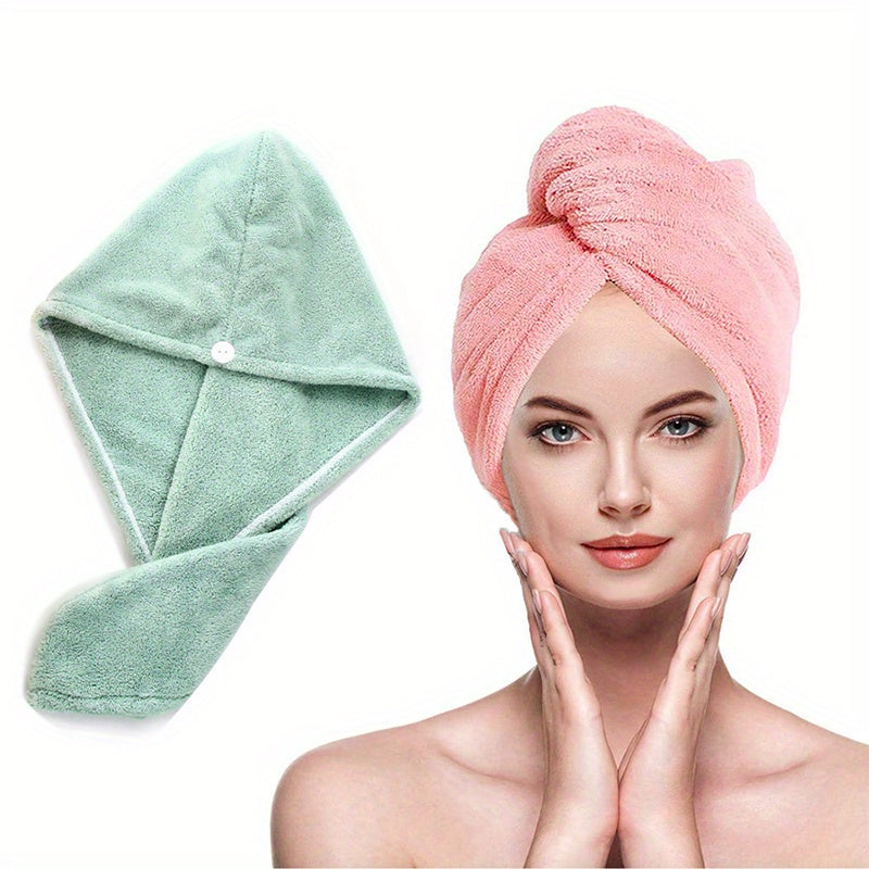 Hair Drying Hat Quick Drying Microfiber Towel Cap