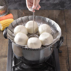 Foldable Steaming Rack Kitchen Tool for Home & Outdoor Cooking