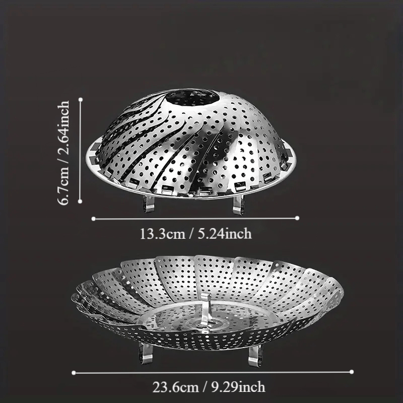 Foldable Steaming Rack Kitchen Tool for Home & Outdoor Cooking