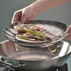 Foldable Steaming Rack Kitchen Tool for Home & Outdoor Cooking