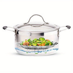 Foldable Steaming Rack Kitchen Tool for Home & Outdoor Cooking