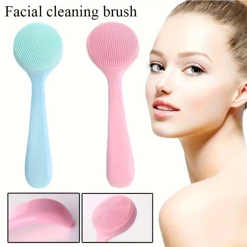 2pcs Skin Massage Brush Facial Exfoliating Tool For Deep Cleaning