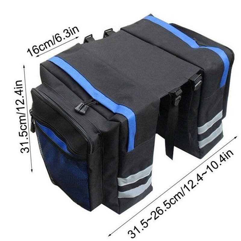 Durable Bike Rear Seat Bag Trunk Pannier for Cycling Travel