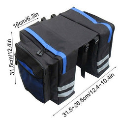 Durable Bike Rear Seat Bag Trunk Pannier for Cycling Travel