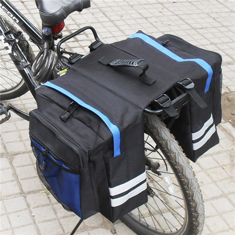 Durable Bike Rear Seat Bag Trunk Pannier for Cycling Travel
