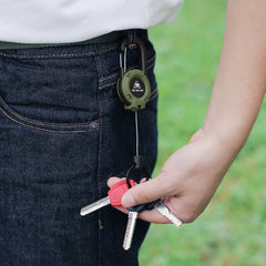 Telescopic Keychain With Wire Rope Backpack Hanging Buckle