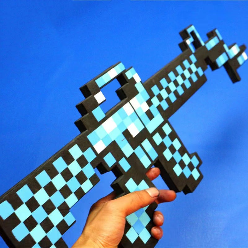 24-Piece Educational Toy Set - Foam Diamond Sword & Toy Machine Gun
