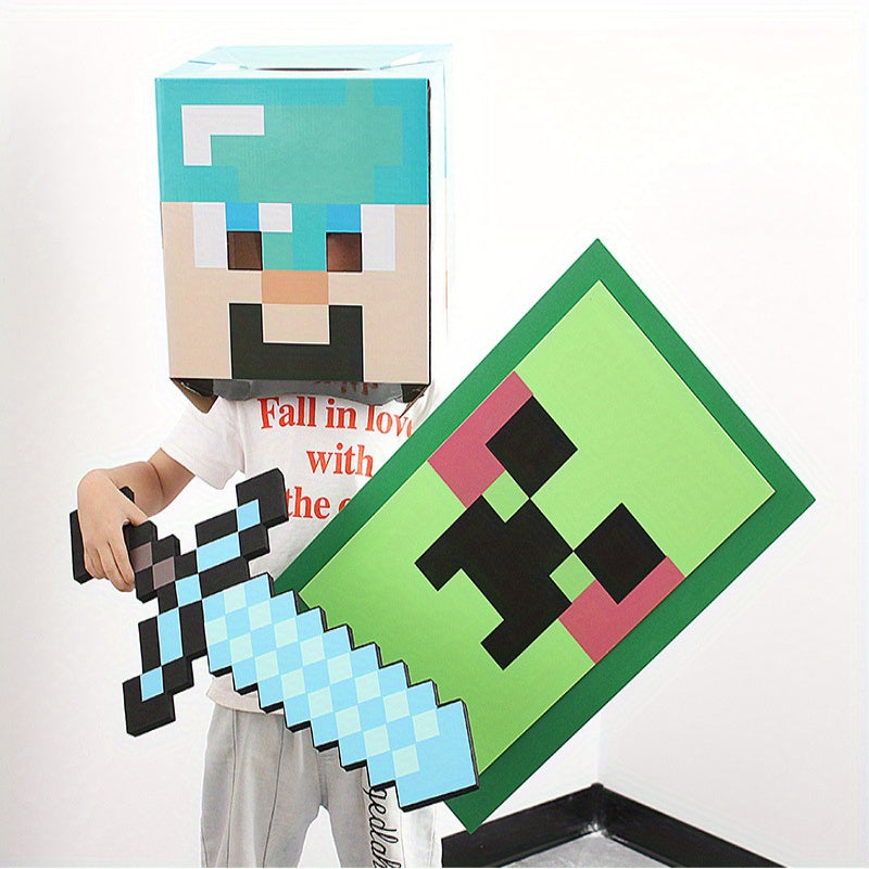 24-Piece Educational Toy Set - Foam Diamond Sword & Toy Machine Gun
