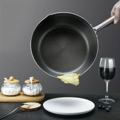 Non Stick Stainless Steel Frying Pan with Lid