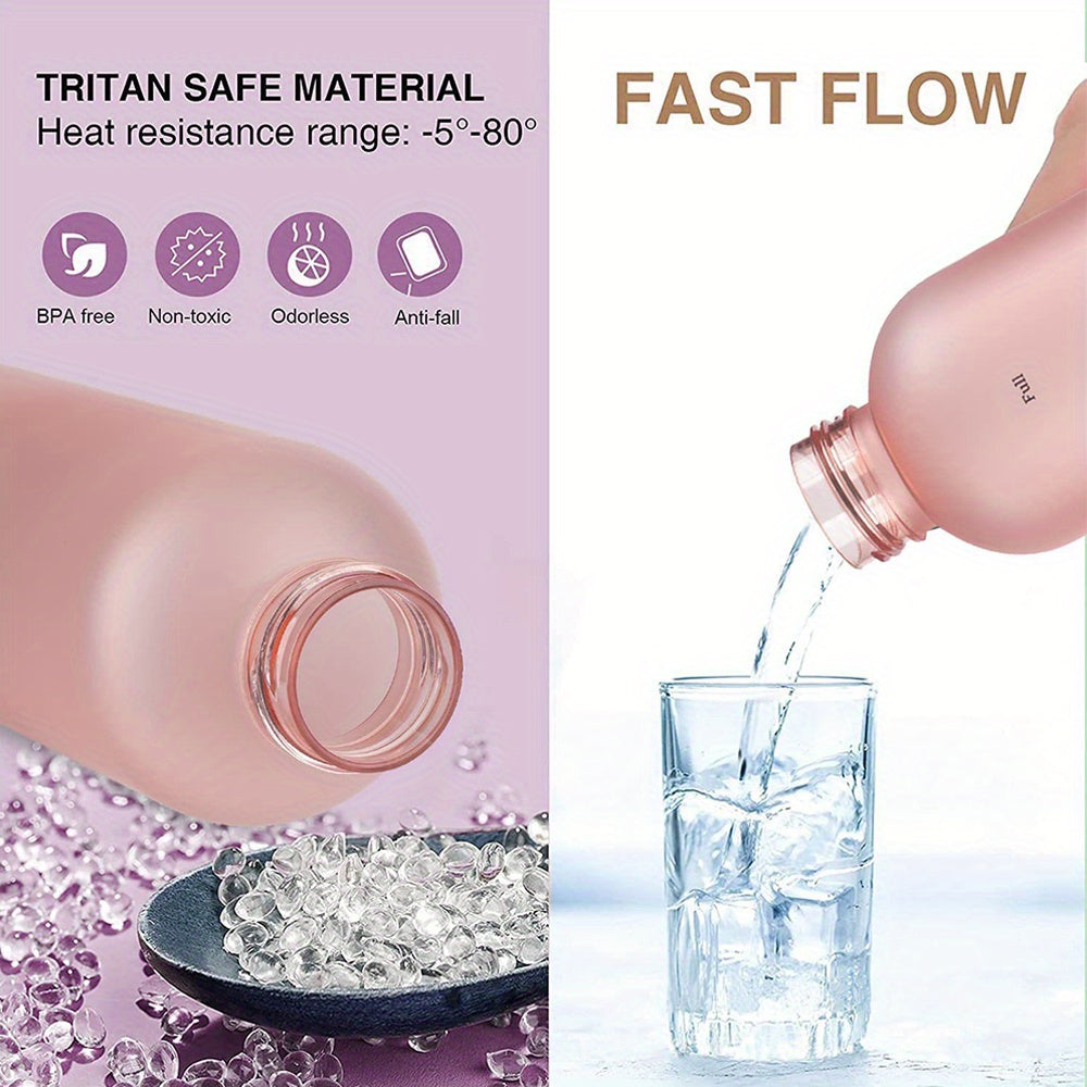32oz Water Bottle Time Marker Motivational Reusable Leakproof BPA Frosted