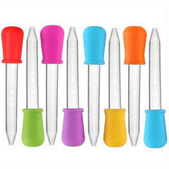 5 Silicone Liquid Droppers w/ Bulb Tips - Candy & Medicine