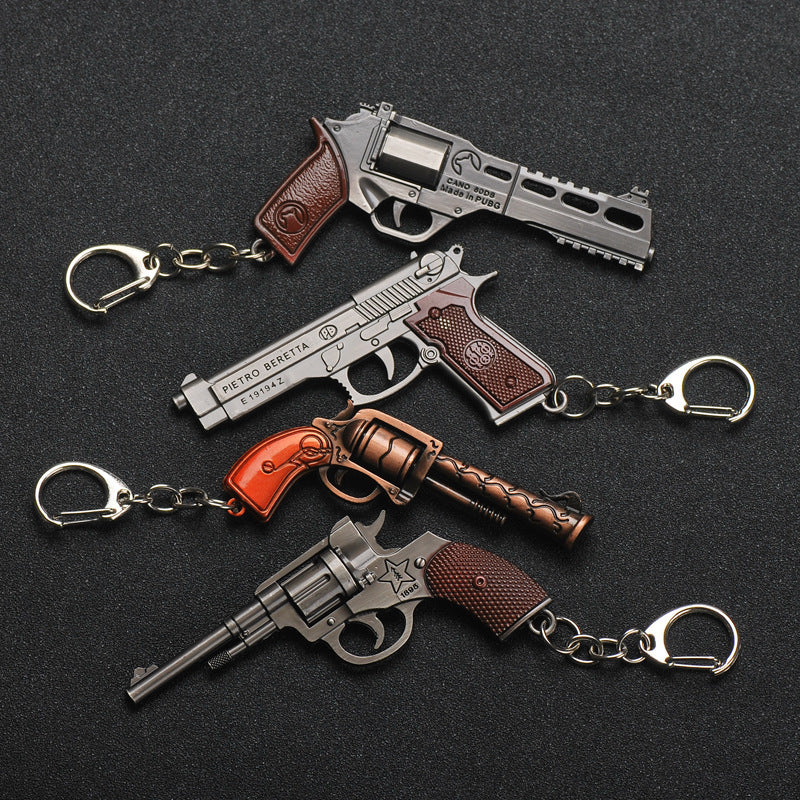 Pistol Model Keychain Small Bag Pendant Key Chain