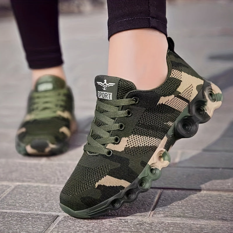 Camouflage Pattern Running Shoes for Women