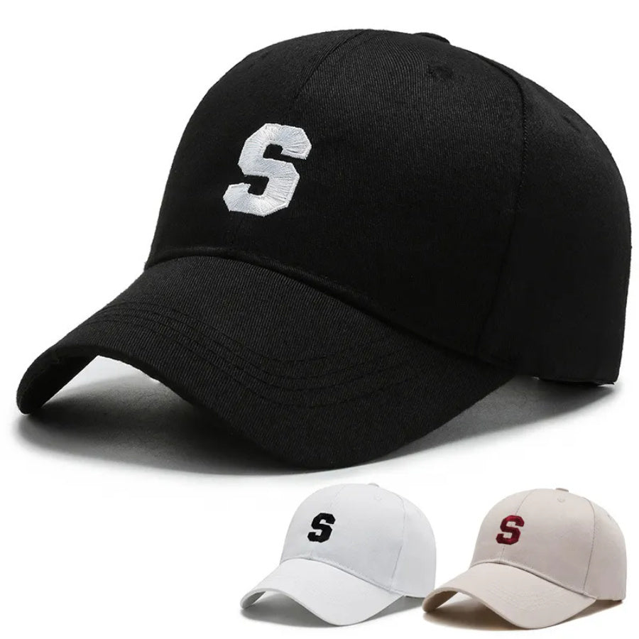 Embroidered S Baseball Cap Sun Hat Hip Hop Cap