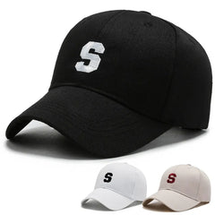 Embroidered S Baseball Cap Sun Hat Hip Hop Cap