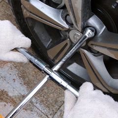 Heavy Duty Folding Lug Wrench for Cars and Trucks