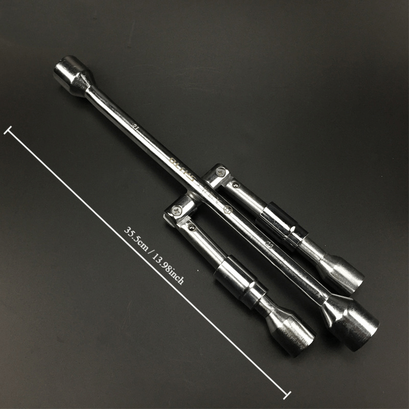 Heavy Duty Folding Lug Wrench for Cars and Trucks