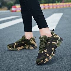 Camouflage Mesh Running Sport Shoes Non Slip Snea