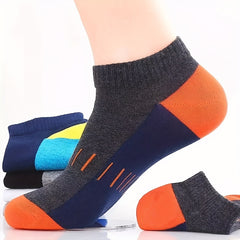 Men's Contrast Low Cut Ankle Socks Spring Summer