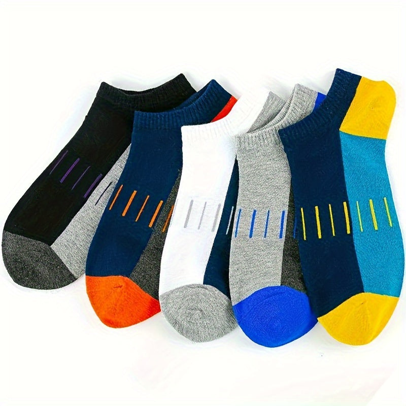 Men's Contrast Low Cut Ankle Socks Spring Summer