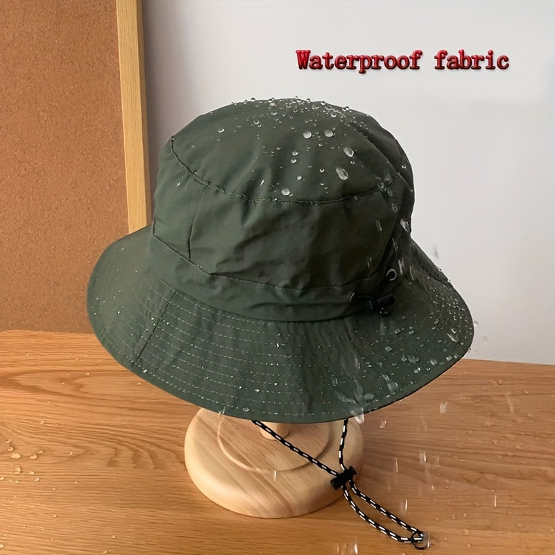 Foldable Fishing Hat Backpack Buckle Waterproof Quick Drying