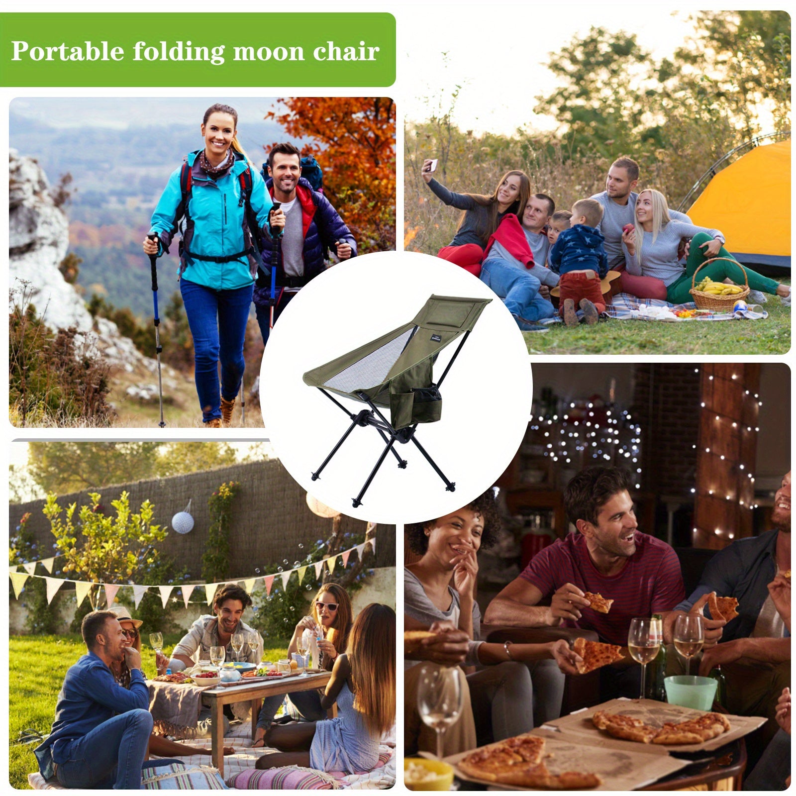 Aluminum Alloy Moon Chair for Camping