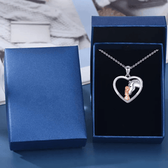 Creative Horse Hollow Heart Pendant Bracelet Anklet Gift