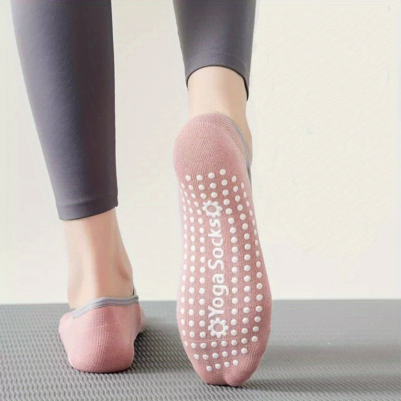 Professional Yoga Socks Cross Strap Non-Slip Silicone Gripper Socks