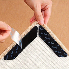 4pcs Rug Pad Gripper Non Slip Washable Grippers For Rug