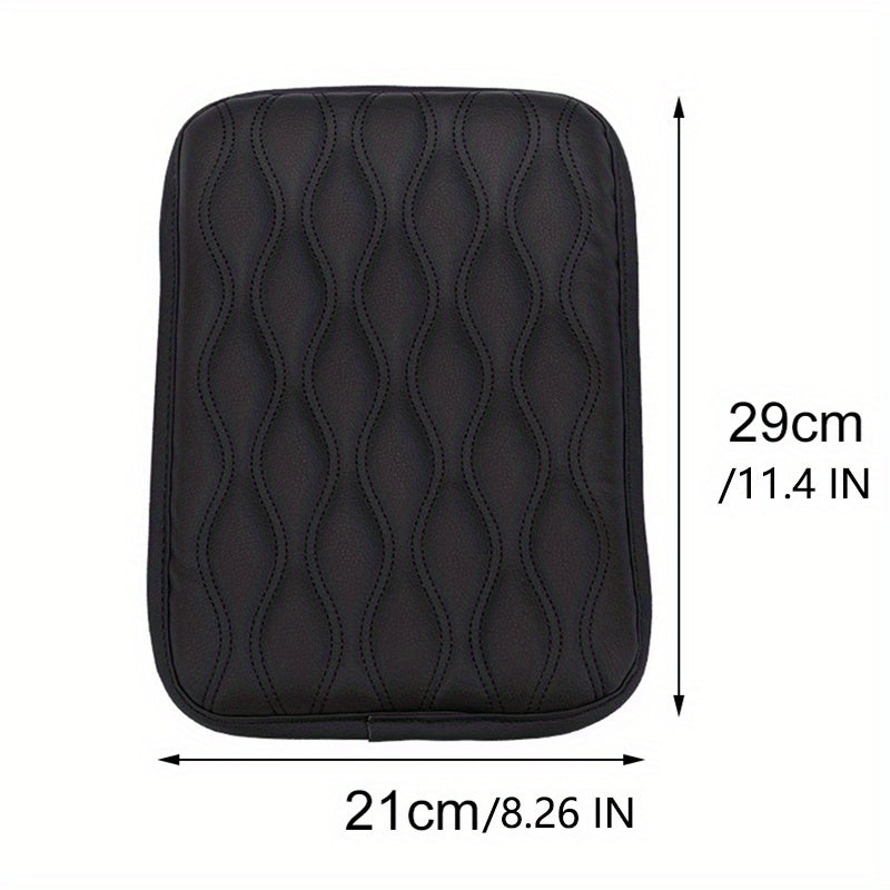 Universal Car Armrest Mat Faux Leather Dust-proof Cushion Cover Protector