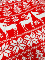 Plus Size Christmas Pajamas Set Women's Floral Print Long Sleeve