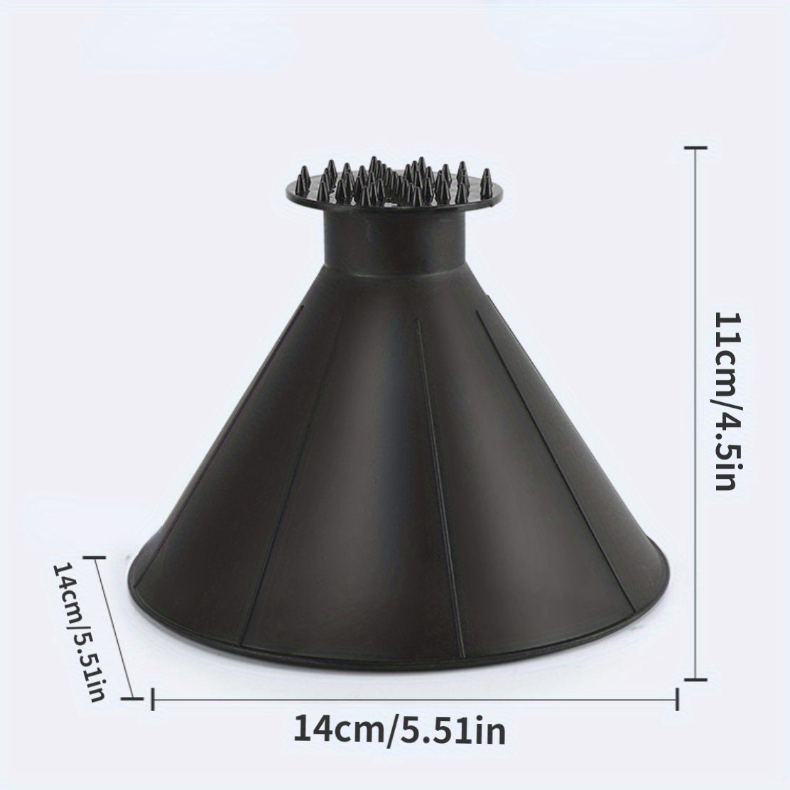 Round Horn Ice Scraper - Clear Windshield Tool