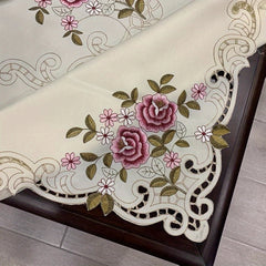 Embroidery Tablecloth Modern Rectangular Tea Tablecloth