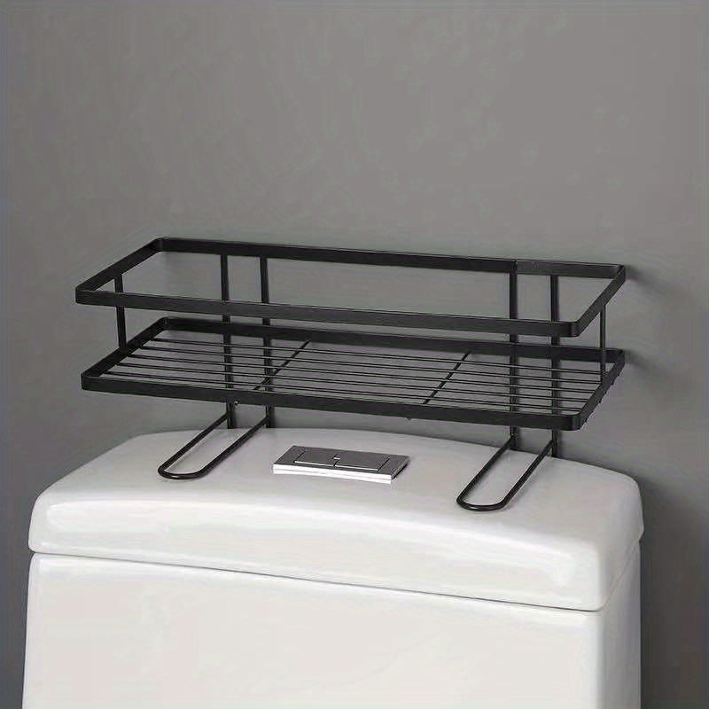 Bathroom Toilet Storage Shelf Organizer With Toilet Paper Holder