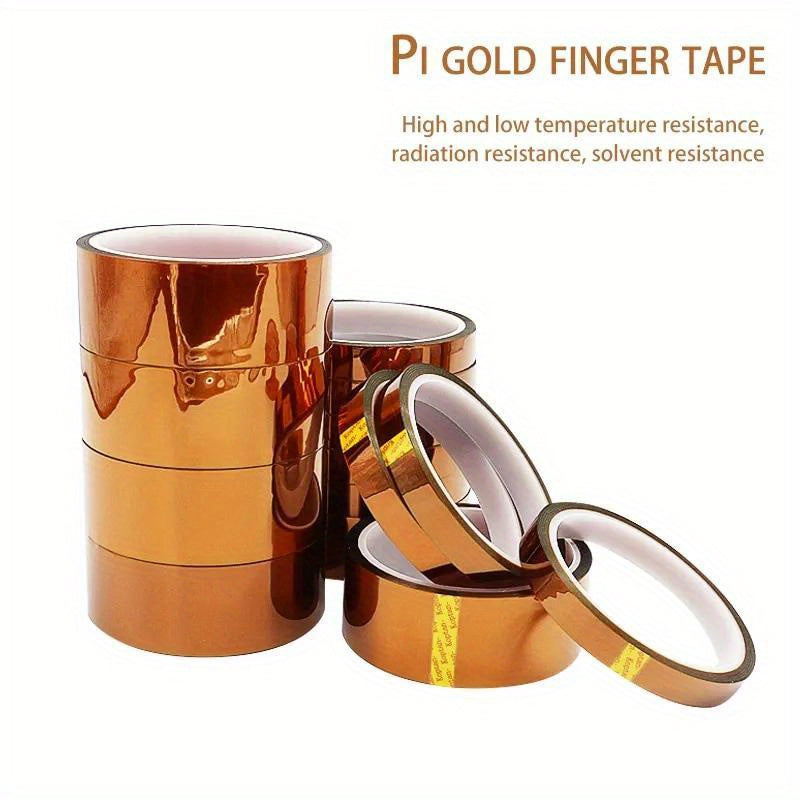 33m Long Golden High Temp Adhesive Tape Polyimide Tape Pet