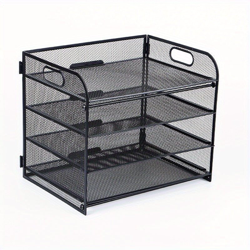 Office Desktop Metal File Rack Data Storage Frame